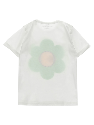 Shop Stella Mccartney Print And Rhinestone T-shirt In White