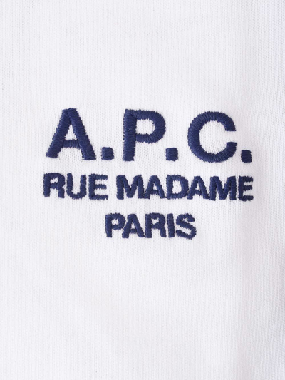 Shop Apc Logo Tee Shirt In White