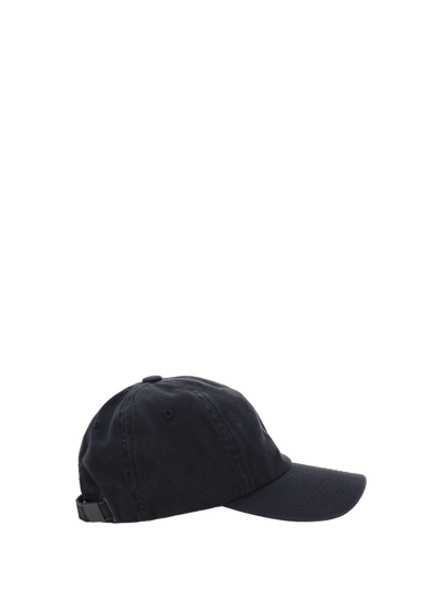 Shop Y-3 Logo Embroidered Baseball Cap Hat In Black