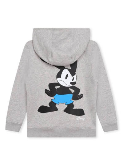 Shop Givenchy Grey Sweatshirt With Disney X Oswald Cartoon Print In Cotton Blend Boy