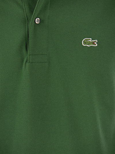 Shop Lacoste Classic Fit Cotton Pique Polo Shirt  In Green