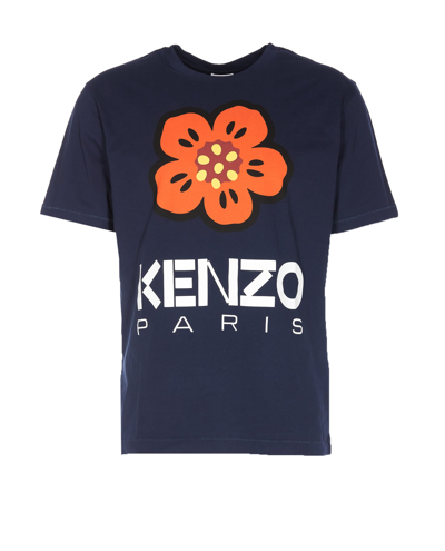 Shop Kenzo Boke Flower T-shirt In Blue