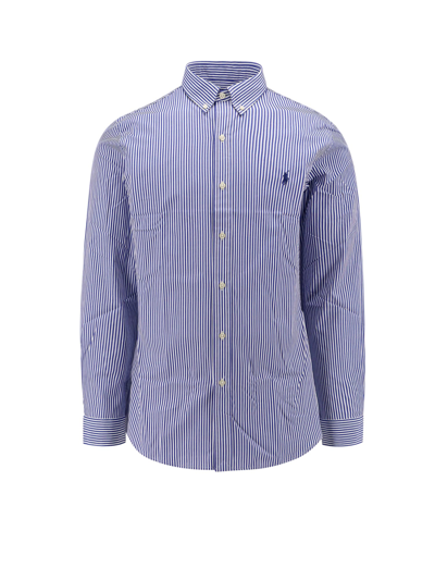 Shop Ralph Lauren Shirt In Blue White