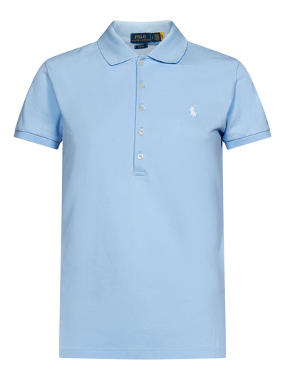 Shop Polo Ralph Lauren Polo Shirt In Light Blue