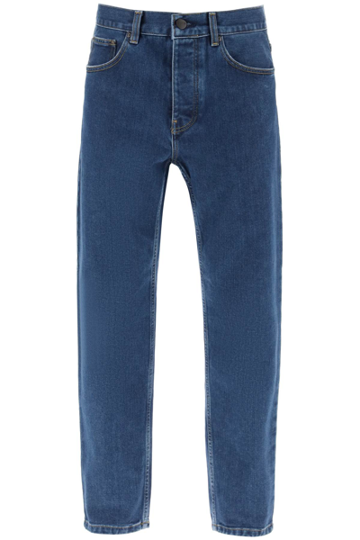 Shop Carhartt Newel Jeans In Blu