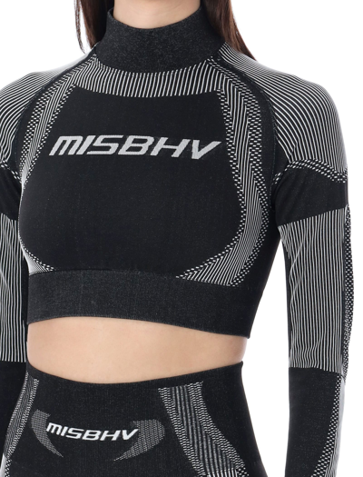 Shop Misbhv Sport Cropped Top In Black