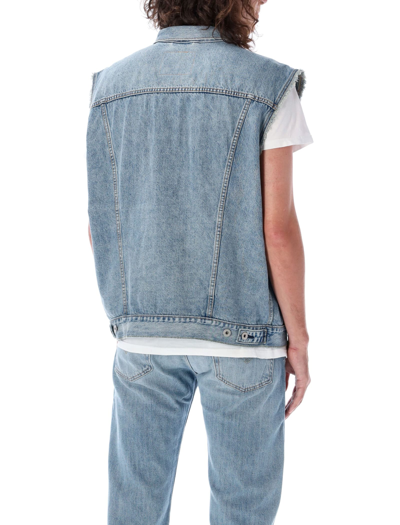 Shop Levi's Denim Jeans Vest In Med Blue