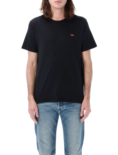 Shop Levi's Logo T-shirt In Black