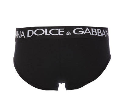 Shop Dolce & Gabbana Bipack Brando Brief In Nero