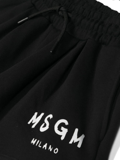 Shop Msgm Shorts Con Logo