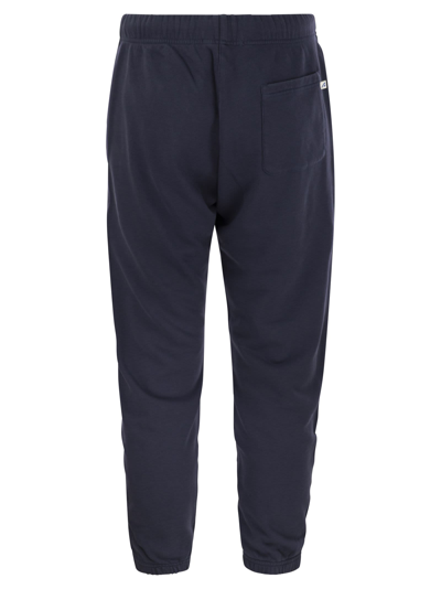 Shop Autry Sweatpants With Logo Patch In Blu