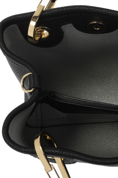 Shop Emporio Armani Myea Mini Shoulder Bag In Nero