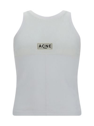 Acne Studios Ebot Tech Tank Top In White