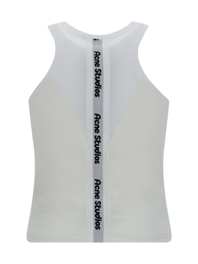 Acne Studios Ebot Tech Tank Top In White