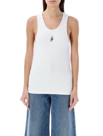 Shop Jw Anderson Logo Tank Top In White