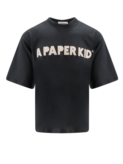 Shop A Paper Kid T-shirt In Black