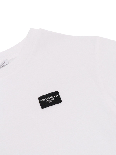 Shop Dolce & Gabbana Logo-patch Crewneck T-shirt