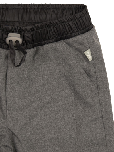Shop Il Gufo Technowool Trousers With Technical Details In Grey
