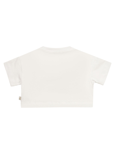 Shop Il Gufo White T-shirt With Flamingo Print