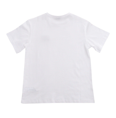 Shop Dolce & Gabbana Logo Patch Crewneck T-shirt In Bianco Ottico