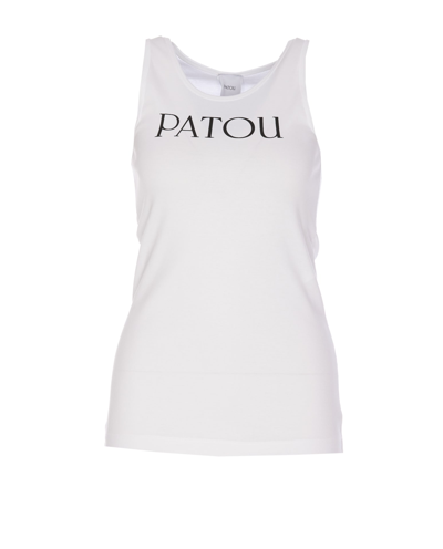 Shop Patou Iconic Tank Top In White