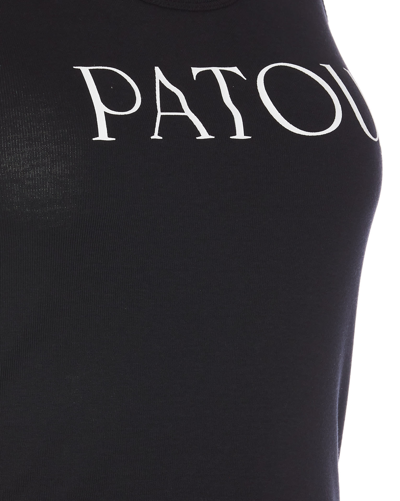 Shop Patou Iconic Tank Top In Black