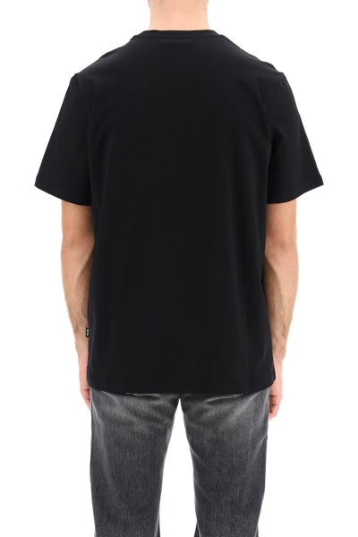 Shop Msgm Logo Box T-shirt In Black