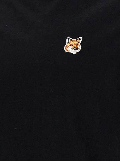 Shop Maison Kitsuné Fox Head T-shirt In Black