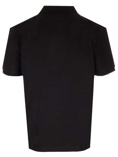 Shop C.p. Company Logo Patch Polo Shirt In Nero