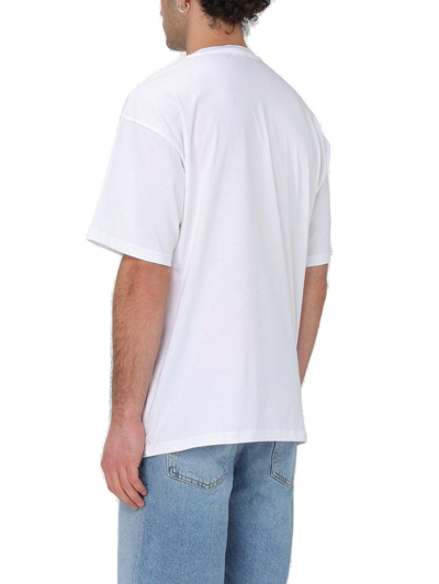 Shop Diesel T-boxt Layered Logo T-shirt  In White