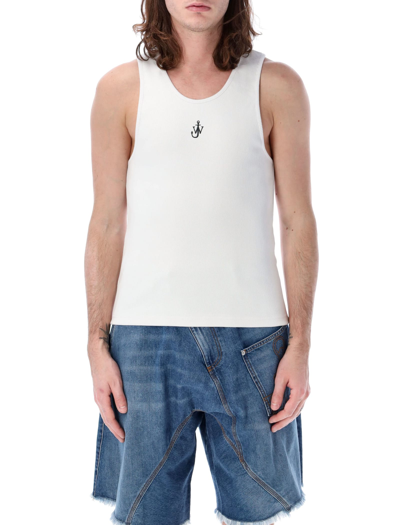 Shop Jw Anderson Tank Top In White