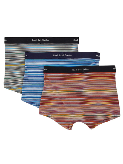 Shop Paul Smith Pack Of Three Boxers In Multicolor