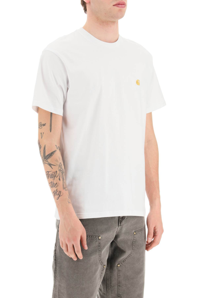 Shop Carhartt Chase Oversized T-shirt In White Gold (white)