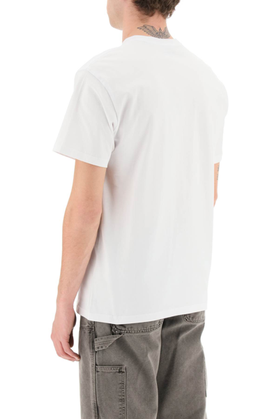 Shop Carhartt Chase Oversized T-shirt In White Gold (white)