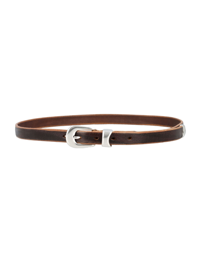 Shop Our Legacy Leather Belt In Brown Leather