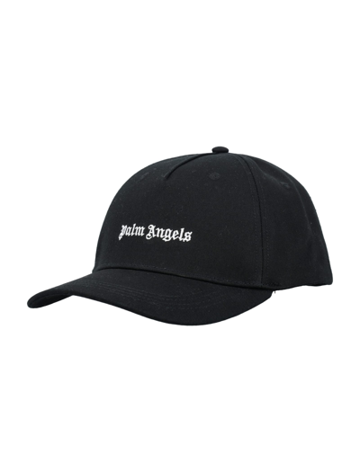 Shop Palm Angels Classic Logo Cap In Black