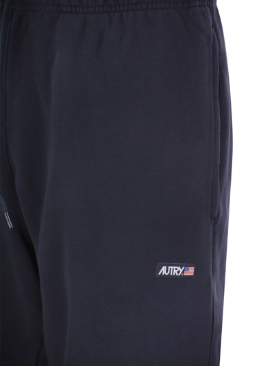 Autry Cotton Track Pants In Blue
