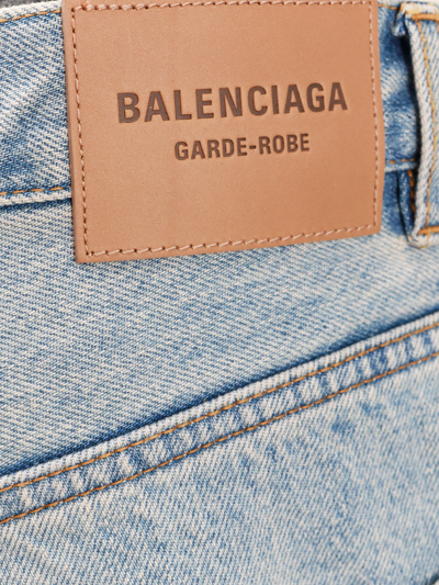 Shop Balenciaga Baggy Pants In Blue