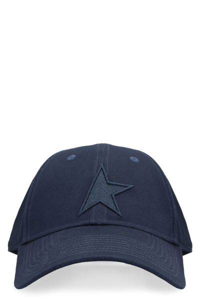 Shop Golden Goose Logo Baseball Cap In Blue