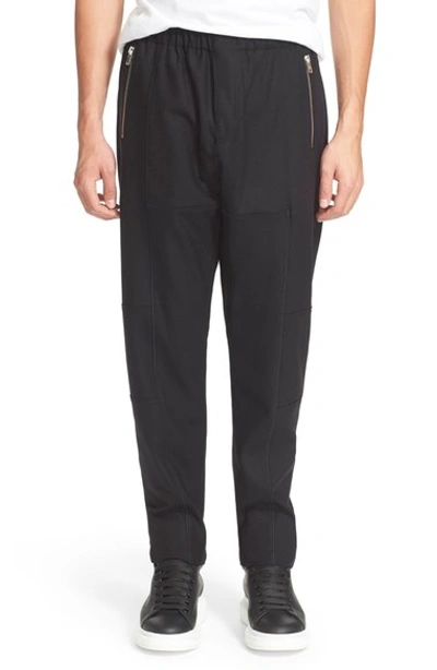 Shop Givenchy Wool Jogger Pants In Black