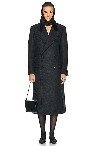 Shop Bode Misty Coat In Black