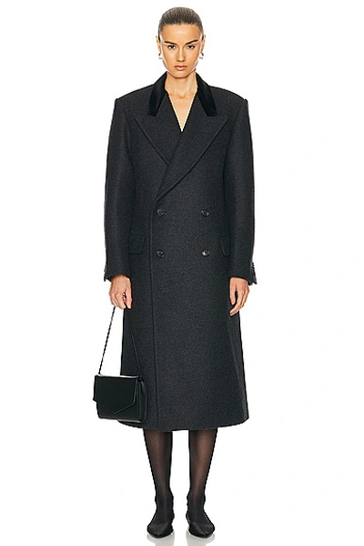 Shop Bode Misty Coat In Black