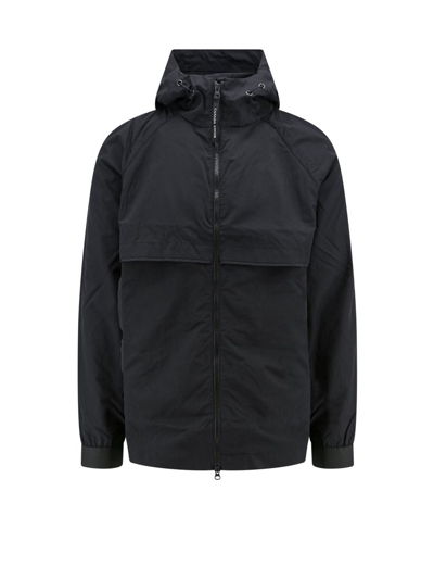 Shop Canada Goose Faber Logo Patch Hooded Jacket In Black