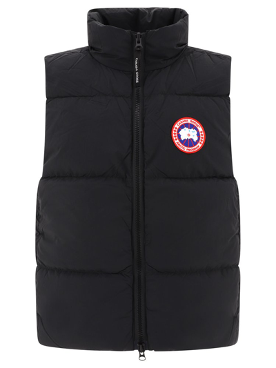 Shop Canada Goose Lawrence Puffer Vest In Black