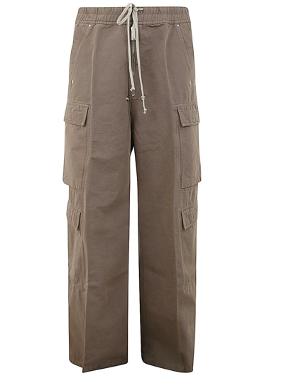 Shop Rick Owens Drkshdw Jumbo Belas Drawstring Cargo Trousers In Brown