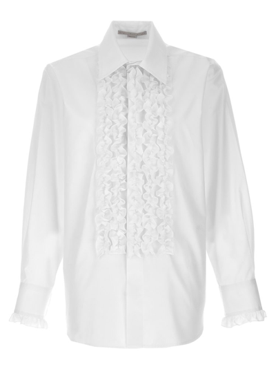 Shop Stella Mccartney Ruffle Detailed Shirt In White