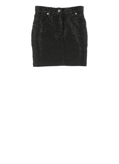 Shop Golden Goose Deluxe Brand Embellished Mini Skirt In Black