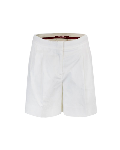 Shop Max Mara Studio High Waist Shorts In White
