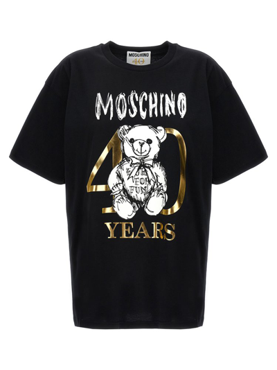 Shop Moschino Teddy 40 Years Of Love T In Black