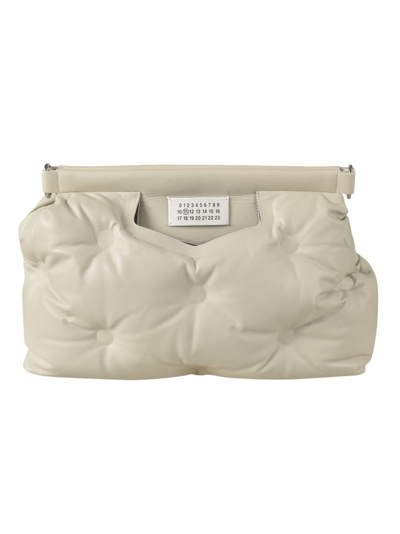 Shop Maison Margiela Glam Slam Classique Shoulder Bag In Beige